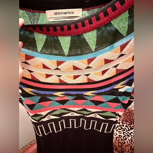 Anthropologie Aldomartins Lucerne Multicolor Sweater Dress Size XS - Picture 11 of 16